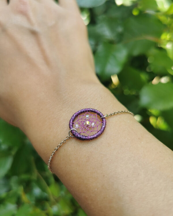 bracelet attrape rêve framboise (copie)