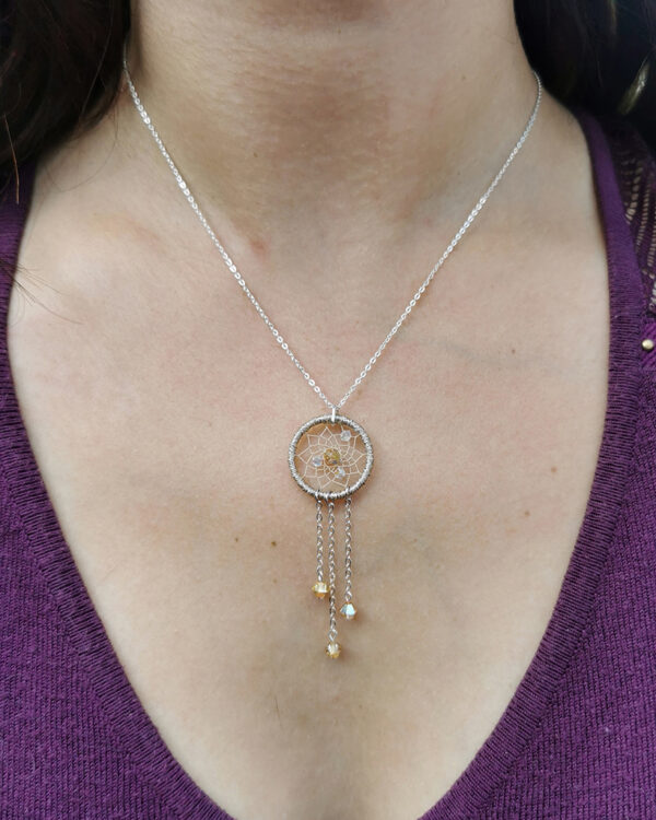collier attrape rêve violet & améthyste (copie)